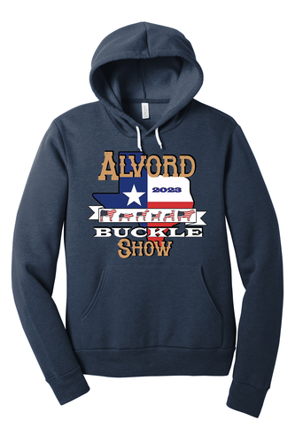 Bella Canvas Hoodie with Alvord Buckle Show logo
