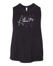 Load image into Gallery viewer, All Star Show Pigs  Bella Canvas Crop Racerback Tank