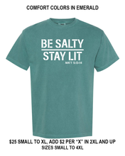 Load image into Gallery viewer, BE SALTY STAY LIT TEE
