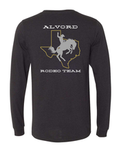Load image into Gallery viewer, Alvord Rodeo Team Long Sleeve Tee in Black Heather