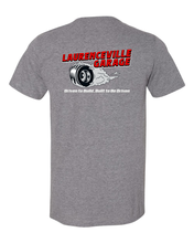 Load image into Gallery viewer, Laurenceville Garage Smoking Tire Logo Tees