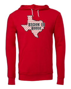 ADULT-Region III Rodeo Texas Short SleeveTee, Long Sleeve Tee,  Crew neck Sweatshirt and Hoodie