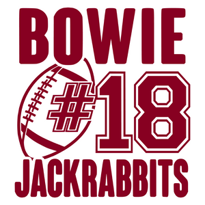 Bowie Jackrabbit Football Decal