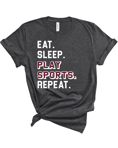 Eat, Sleep, Play Sports, Repeat Spirit Shirt